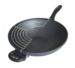 Swiss Diamond Non-stick 5.3 qt Open Wok w/ Rack 12.5" (No Cover)