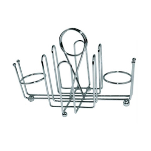 unknown Condiment Caddy Chrome Plated