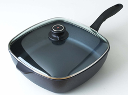 Swiss Diamond Non-stick Covered Square 5 qt. Chicken Fry / Saute Pan 11"