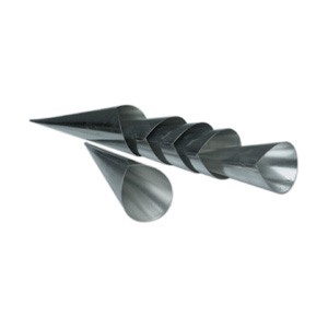 Cream Horn S/S Molds: Set of 6- 4.5 long