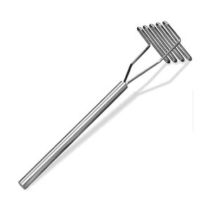 Potato/Bean Masher, Stainless Steel, 31" Overall Length