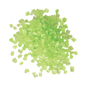 Sugar Crystal Nuggets, Green, 250g. per Jar