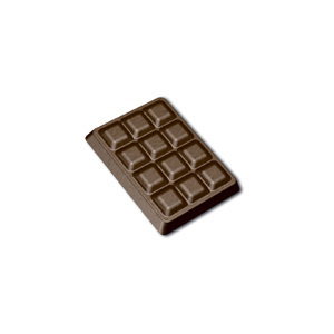 Silicone Chocolate Mold: Mini Tablet 12 Cavities (Totaling 44 ml)