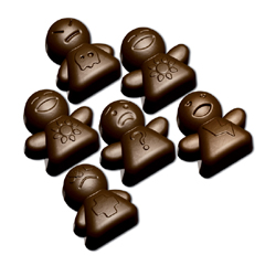 Silicone Chocolate Mold Moods  12 Cavities (Totaling 96ml)