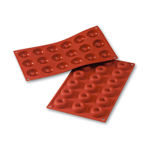 Flexible Bakeware: Savarin .61 Oz, 1.61 Diam. x .47 Deep, 18 Cavities