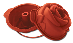 Silicone Bakeware: Rose 44 Oz, 7.08" Diameter x 3.34" High