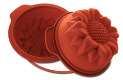 Flexible Bakeware: Sunflower 44 Oz, 7.08" Diameter x 3.34" High