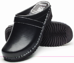 Chef Revival Professional Wood Sole Chef Clogs, Open Back