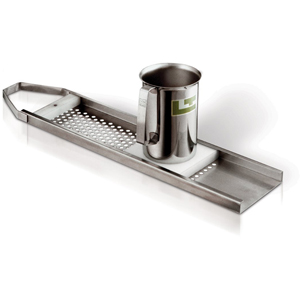 Spaetzle Maker with Cup. Heavy Duty Stainless Steel with Cup