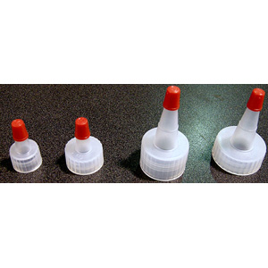 Tops with Caps, for SQ Squeeze Bottles, 1 Dozen