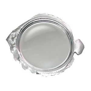 Serving Platter, Fish Design, Super-Heavy-Duty Aluminum, 12-1/2" Top to Bottom, 14-1/2" Side to Side�Quantity Limited