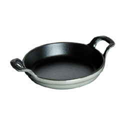 Staub Round Roasting Dish, Graphite Gray
