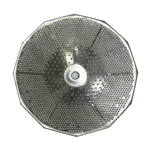 Replacement Grid/Grill Plate, Tinned, For S3 5 Qt. Mouli Mill - Fine (1.5mm Holes)