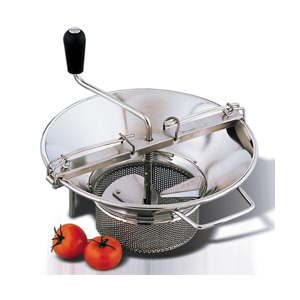 Mouli Food Mill (Tomato Strainer / Crusher) # M5, Tinned Steel, 8 Qt. Capacity
