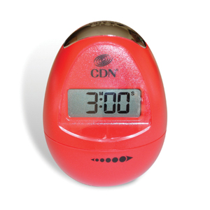 CDN Egg-Shaped Timer, Pearl Red