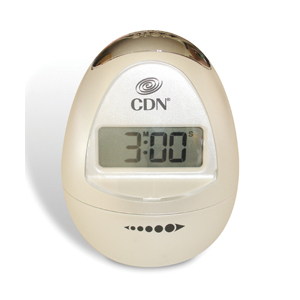 CDN Egg-Shaped Timer, Pearl White