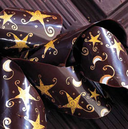 Chocolate Transfer Sheet: Etoiles (Stars). 15 sheets per pack. Each Sheet 16" x 10"