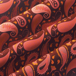 Chocolate Transfer Sheet: Paisley Design. 15 sheets per pack. Each Sheet 16" x 10" 