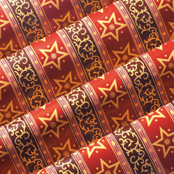 Chocolate Transfer Sheet: Regal Star Design. 15 sheets per pack. Each Sheet 16 x 10