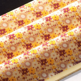 Chocolate Transfer Sheet: Mille Fleurs Design. 15 sheets per pack. Each Sheet 16" x 10"