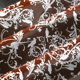 Chocolate Transfer Sheet: Birds Design. 20 sheets per pack. Each Sheet 16" x 10"