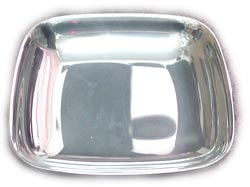 Heavy Duty Aluminum Square Decorative Platter / Display Tray 10 1/2" x 10 1/2"