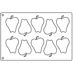 unknown Tuile Template, Apples.  Each Apple 3.5