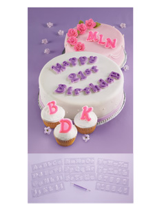 Wilton Letters & Numbers Gum Paste & Fondant Mold Set