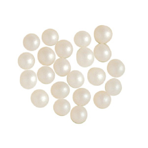 unknown White Sugar Pearls 4mm - 8 Oz