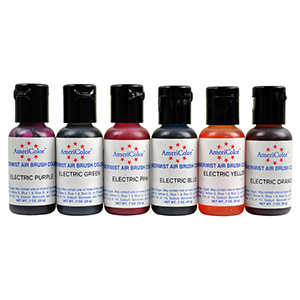 americolor gel paste soft electric pack kit bakedeco colors corp