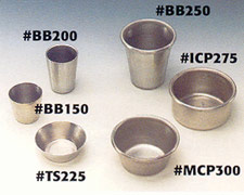 Baba Cup Tinned Steel 2-3/4" Top x 1-1/2" High
