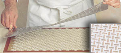 Decorating Stencil Grill, STAINLESS STEEL, Basketweave Design