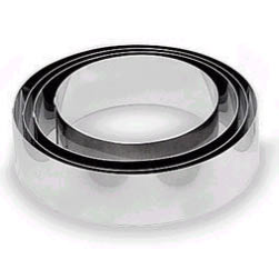 Cake Ring Stainless Steel 5" diam. 2-3/8" deep