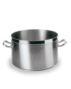 Sauce Pot 33Qt. 15-3/4" Diam. 9-7/8" High. Stainless Steel w/Aluminum Disc Bottom. Cover not included. Cover item #3916