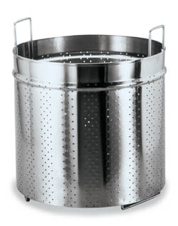 Steamer Basket Stainless Steel. 11.75" Dia. x 10.75" High. Fits #3127 Stock Pot