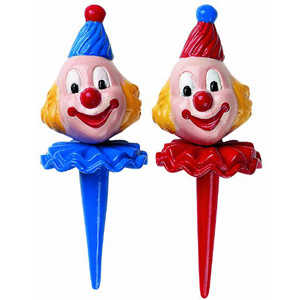 Wilton Small Derby Clown Cake Topper Set- 6 per set