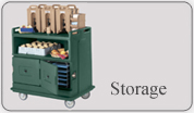 Food storage racks and insulated boxes
