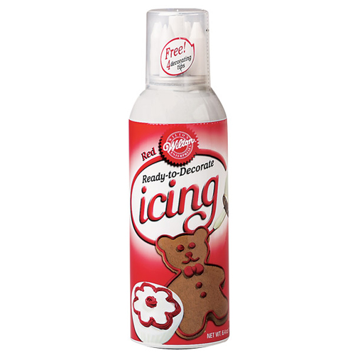 Wilton Wilton Ready-to-Decorate Icing, One 6.4 Oz Can - Red