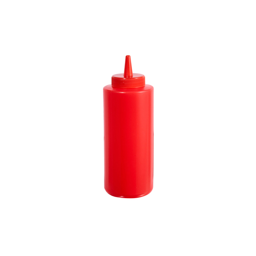 Winware by Winco Winware by Winco Food Service Plastic Squeeze Bottle - Red 8 Oz