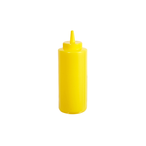 Winware by Winco Winware by Winco Food Service Plastic Squeeze Bottle - Yellow 12 Oz