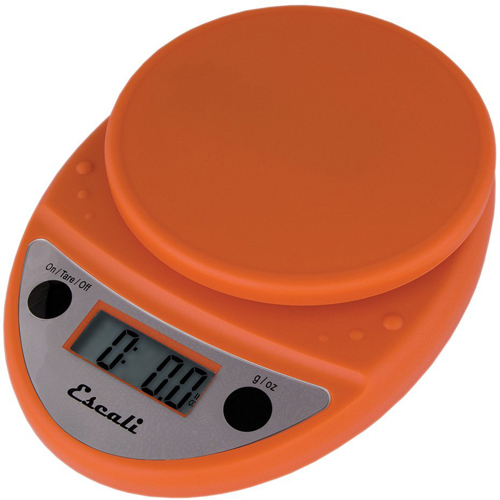 Escali Escali Primo Digital Scale 11 lb/ 5 kg - Pumpkin Orange