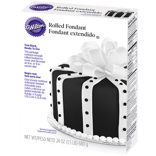 Wilton Wilton Rolled / Premade Fondant 24  oz. Box - Black