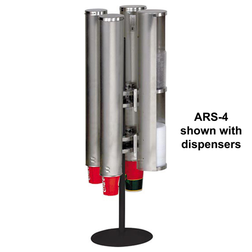 Dispense-Rite Dispense-Rite Countertop Dispensing Stand - Revolving - 4 Dispensers