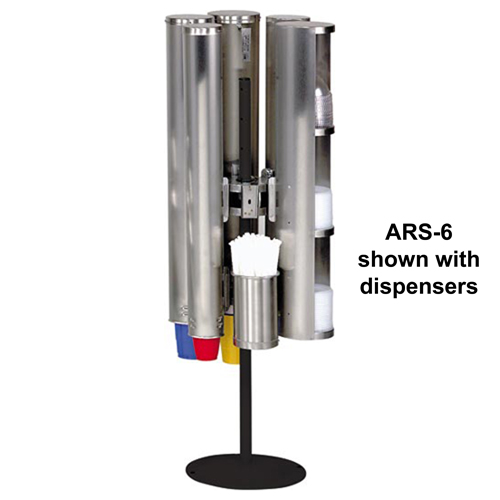 Dispense-Rite Dispense-Rite Countertop Dispensing Stand - Revolving - 6 Dispensers