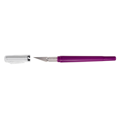 Excel Blades Excel K40 Pocket Clip-On Pen Knife - Purple