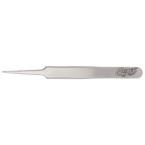 Excel Blades Excel Straight Fine-Point Tweezers - Polished