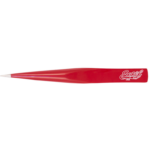 The hollowness of these tweezers makes it easy to pick up nails, pins and round objects. Use these ultra-fine-point tweezers when making jewelry and putting parts in place, even those with adhesive ba