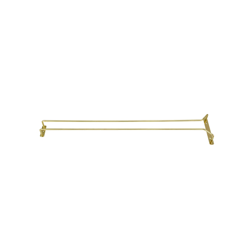 Winware by Winco Winware by Winco Wire Glass Hanger/Holder Rack, Brass Plated - 24
