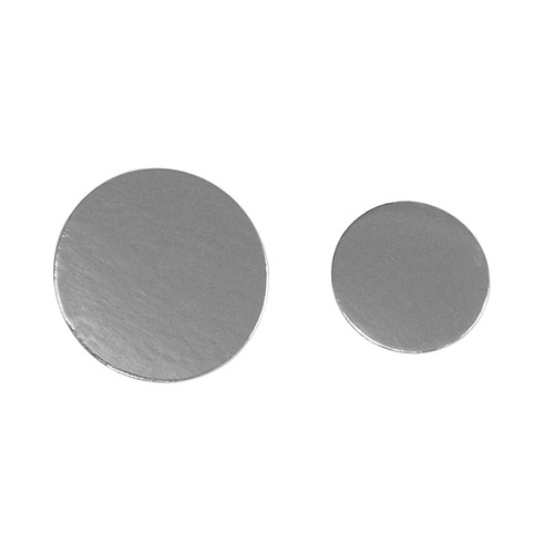 Round Silver Mono Board (shown in 3" and 4") image 1