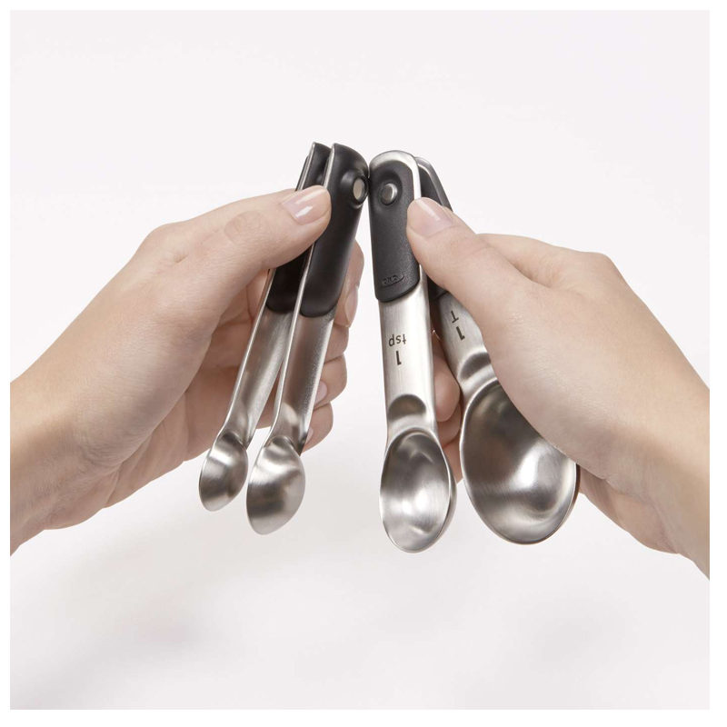 OXO Good Grips Stainless Steel Measuring Spoons with Magnetic Snaps image 2